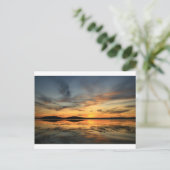 Swansea Sunset Briefkaart (Staand voorkant)