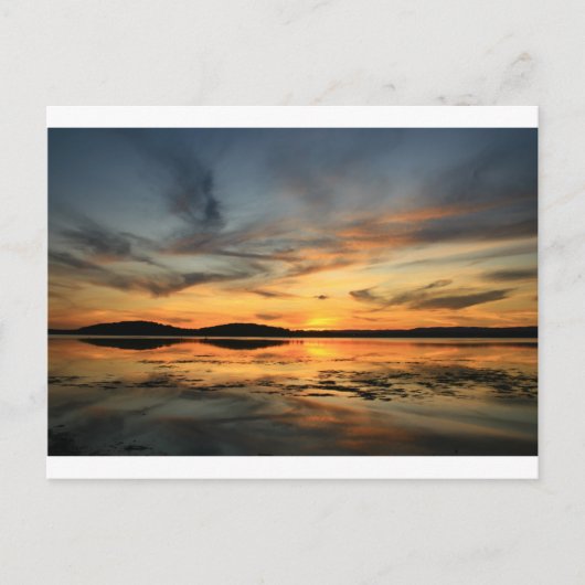 Swansea Sunset Briefkaart (Voorkant)