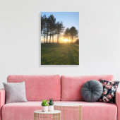 Swansea Sunset Canvas Afdruk (Insitu (Woonkamer))