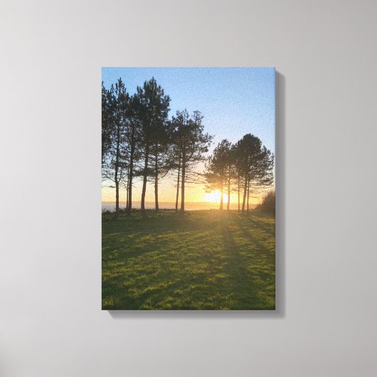 Swansea Sunset Canvas Afdruk (Voorkant)