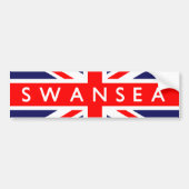 Swansea UK Flag Bumpersticker (Voorkant)