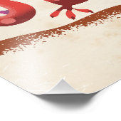 Swansea Wales Dragon poster (Hoek)