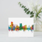 Swansea Wales Skyline Briefkaart (Staand voorkant)
