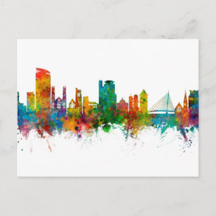 Swansea Wales Skyline Briefkaart