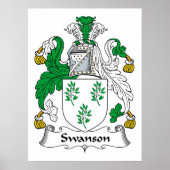Swanson Family Crest Poster (Voorkant)