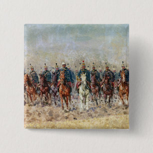 Swansong of the Hussars, 1931 Vierkante Button 5,1 Cm