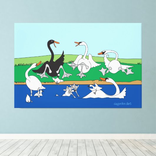 Swant Talk 40x60 Canvas Print (Insitu (Houten vloer))
