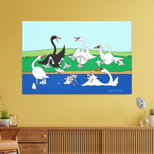 Swant Talk 40x60 Canvas Print (Insitu (Woonkamer))