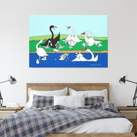 Swant Talk 40x60 Canvas Print (Insitu (Slaapkamer))