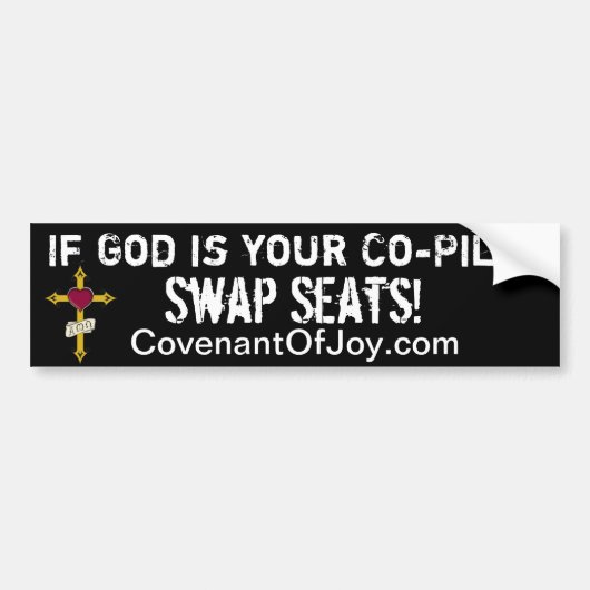 Swap Seats Bumpersticker (Voorkant)