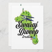 Swaraj Dweep India-kaart (Voorkant / Achterkant)