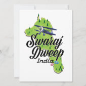 Swaraj Dweep India-kaart (Voorkant)