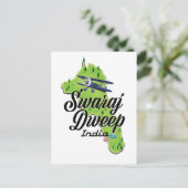 Swaraj Dweep India kaart (Staand voorkant)