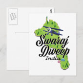 Swaraj Dweep India kaart (Voorkant / Achterkant)