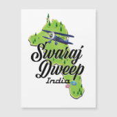 Swaraj Dweep India-kaart (Voorkant)