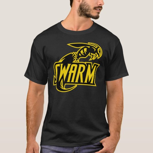 Swarm-sportlogo essentieel t-shirt (Voorkant)