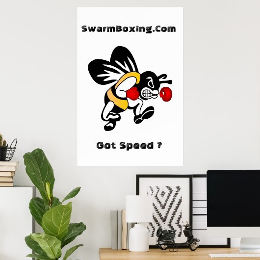 SwarmBoxing.Com Poster (Thuiskantoor)