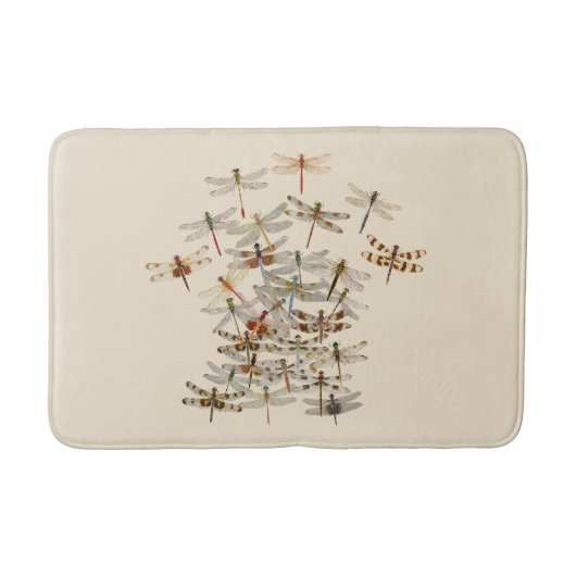 Swarming Dragonflies Bath Mat (Voorkant)