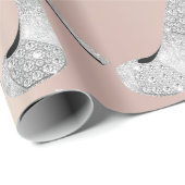 Swarovski Crystals Diamond High Heels Shoes Parly Cadeaupapier (Rol Hoek)