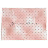 Swarovski Crystals Roos Gold Blush Metallic Gift Large Cadeautasje (Achterkant)