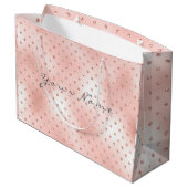 Swarovski Crystals Roos Gold Blush Metallic Gift Large Cadeautasje (Achterkant Gekanteld)