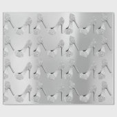 Swarovski Kristallen Diamant Hoge Hakken Schoenen Cadeaupapier (Vlak)