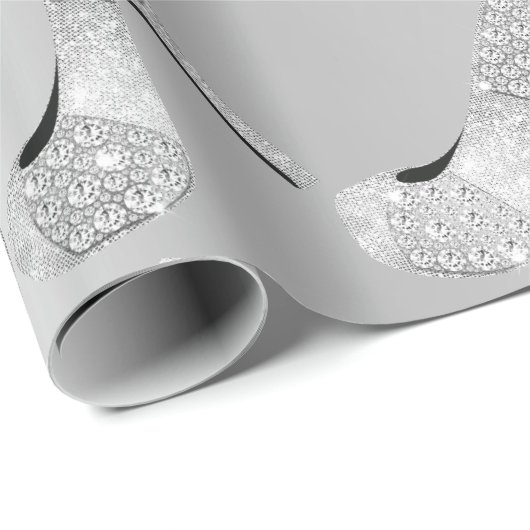 Swarovski Kristallen Diamant Hoge Hakken Schoenen Cadeaupapier (Rol Hoek)