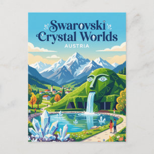 Swarovski Kristalwerelden Oostenrijk Briefkaart
