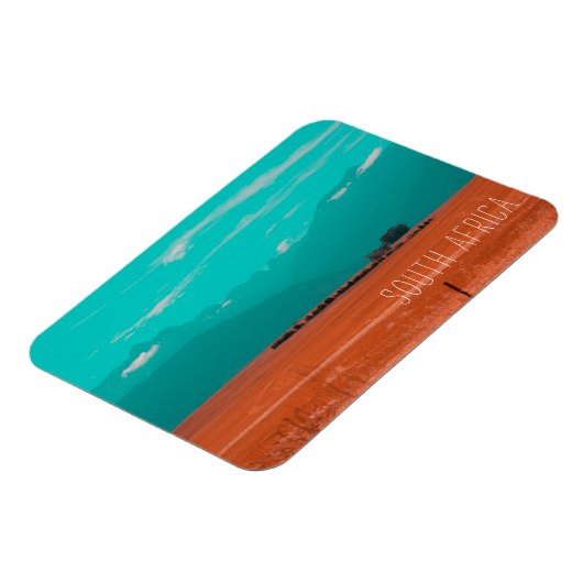 Swartland Fields Mountains Uitzicht South Africa Z Magneet (Linkerzijde)