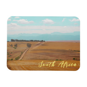 Swartland Fields Mountains Uitzicht South Africa Z Magneet