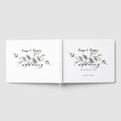 Swash Font Calligraphy Wedding Gastenboek (Volledig)