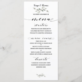 Swash Font Kalligrafie Zwart Wit Bruiloft Classic Menu