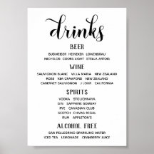 Swash Lettertype Calligraphy Klassiek Bar Menu Bor