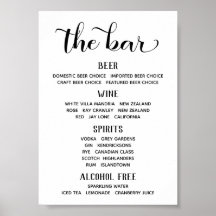 Swash Lettertype Calligraphy Klassiek Bar Menu Bor