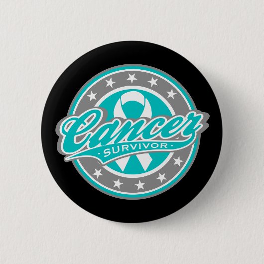 Swash Logo Cervicale kanker Overleving Ronde Button 5,7 Cm (Voorkant)
