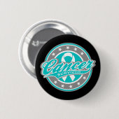 Swash Logo Cervicale kanker Overleving Ronde Button 5,7 Cm (Voorkant /achterkant)