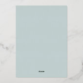 Swash | Multi Foto Goud Folie Geboorteaankondiging Uitnodiging (Achterkant)