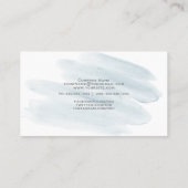 Swash van pure, blauwe Waterverf Visitekaartje (Achterkant)