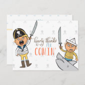 Swashbuckler Bedankt Briefkaart (Voorkant / Achterkant)