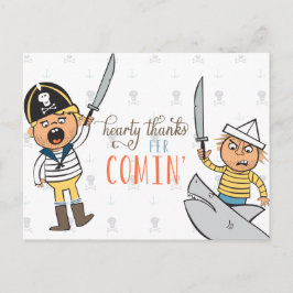 Swashbuckler Bedankt Briefkaart