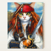 Swashbuckler Pirate Cat | Fantasy Character Art Planner (Achterkant)