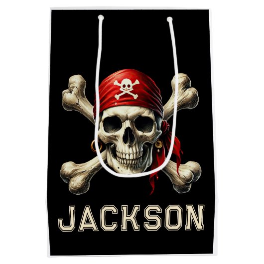 Swashbucklin’ golfcadeautassen medium cadeauzakje (Achterkant)