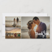 Swashy Retro Font 3 Trouwfoto's Bedankt (Voorkant)