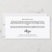 Swashy Retro Font 3 Trouwfoto's Bedankt (Achterkant)