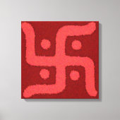 Swastik2 uitgerekt canvas Print (Voorkant)