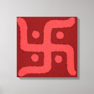 Swastik2 uitgerekt canvas Print
