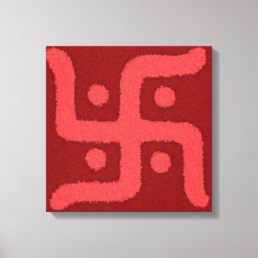 Swastik2 uitgerekt canvas Print (Voorkant)