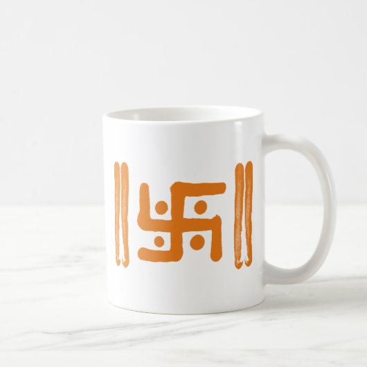 Swastika : Indiaas symbool voor religie Koffiemok (Rechts)