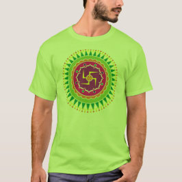 Swastika met de traditionele Indiase stijl Mandana T-shirt