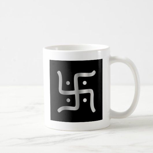 Swastika Symbool van de Jainistische religie Koffiemok (Rechts)